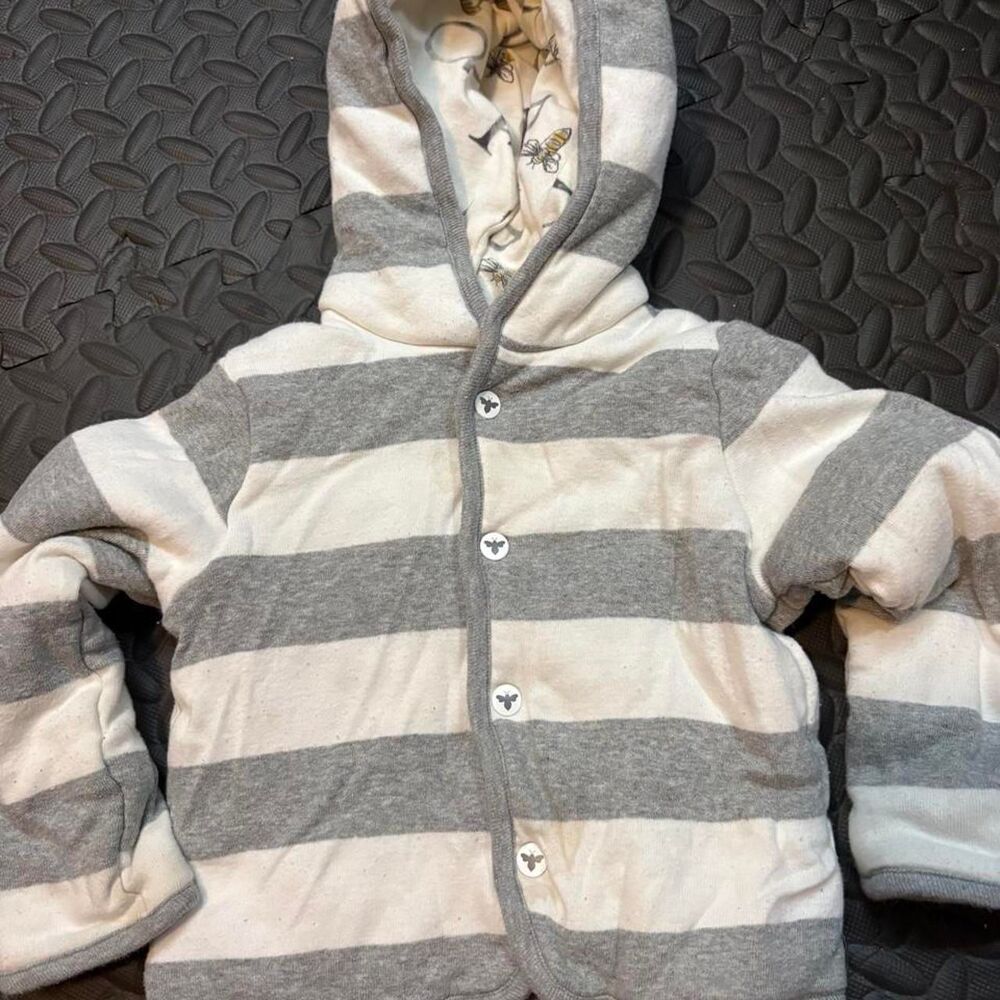 Burts bees Grey and Cream baby Jacket
